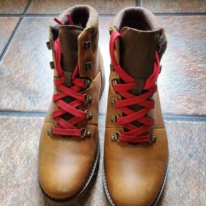 timberland red laces